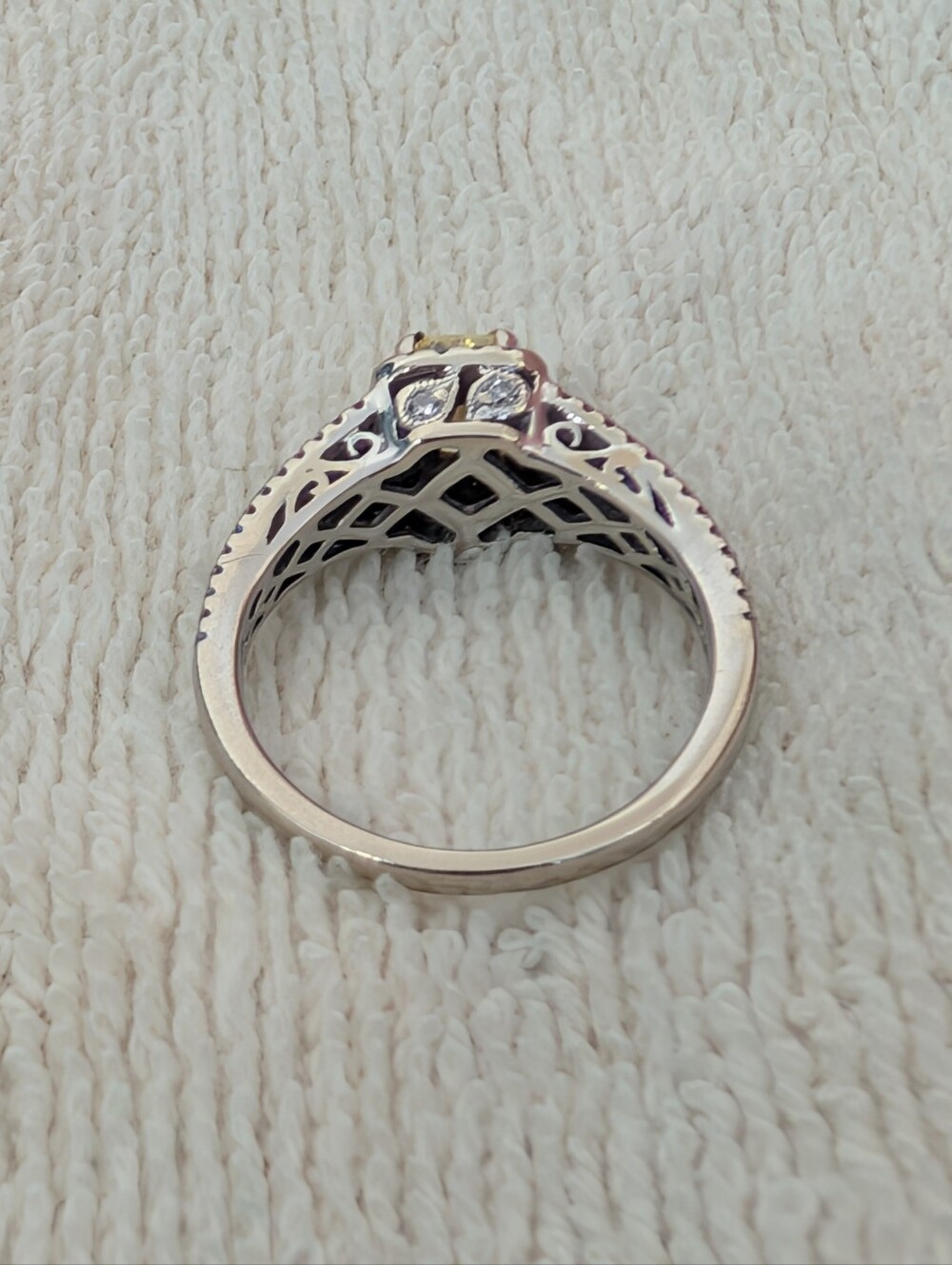 Canary Diamond Gabriel And Co. Engagement Ring - Picture 7 of 9